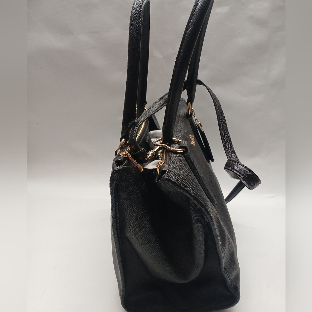 Coach Elegant Black Leather Crossbody  Bag - Picture 8 of 16